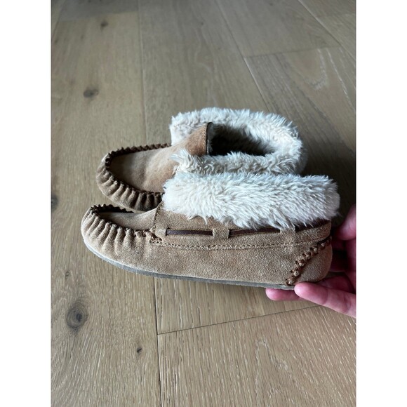 Minnetonka Fur Booties Moccasin Girls Youth size 2 - Picture 3 of 8